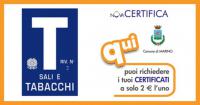 IL RILASCIO DELLA CERTIFICAZIONE ANAGRAFICA ANCHE IN TABACCHERIA Copertina